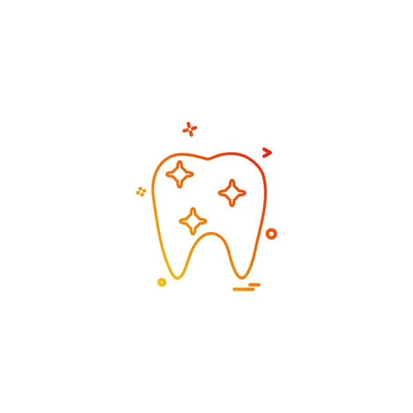 Dentista Dental Médico Ortodoncia Ortodoncia Diente Icono Vector Desige — Vector de stock