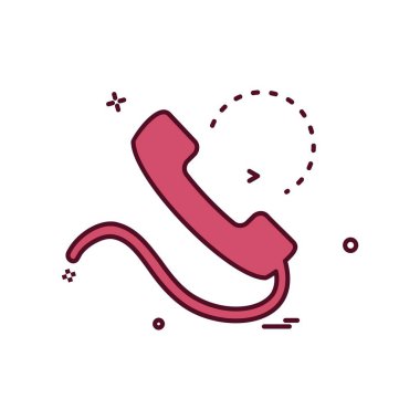 Telefon simgesi tasarım vektörü