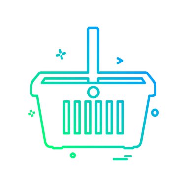 Alışveriş simge tasarlamak vektör 