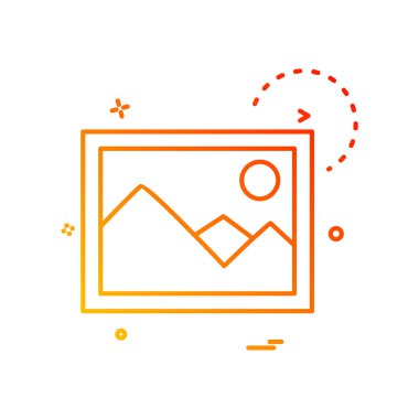 Galeri simge tasarlamak vektör 