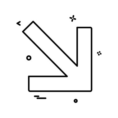 Ok simgesi tasarım vektörü