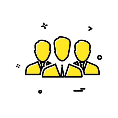 Grup avatar simge tasarlamak vektör