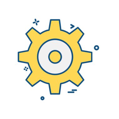 Donanım aracı simgesi tasarım, renkli vektör çizim 