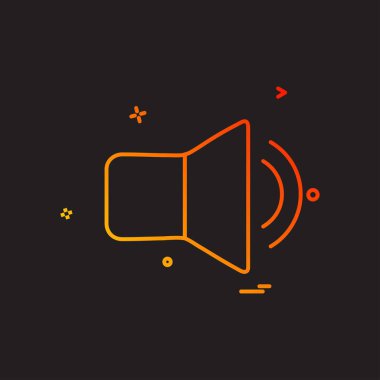 Siyah arka plan üzerinde renkli ortam simgesi