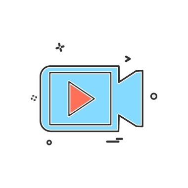 Kamera simgesi tasarım vektörü