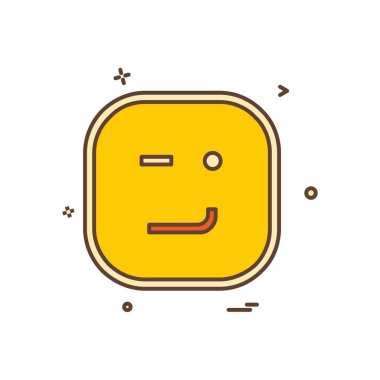 Mutlu Emoji simge tasarlamak vektör