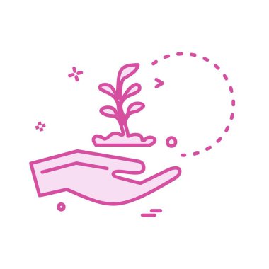 Güvenli eller simge tasarlamak vektör