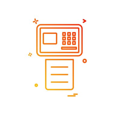 Faks simge tasarlamak vektör