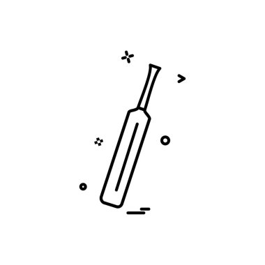 Kriket sopası ikon vektör tasarımı