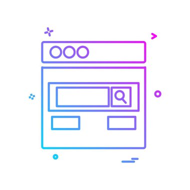 Web düzeni simge tasarım vektörü