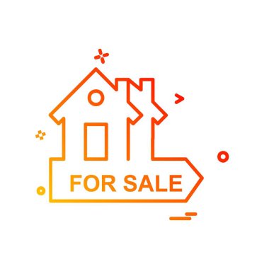 Emlak simge tasarlamak vektör