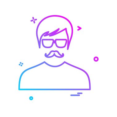 Avatar simge tasarlamak vektör