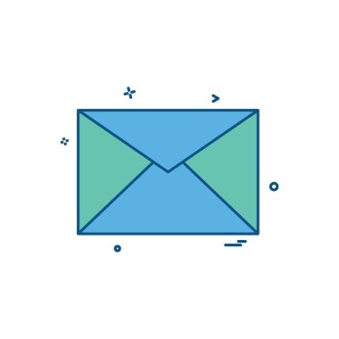 Mesasges simge tasarım vektörü 