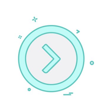 Sağ ok simge tasarlamak vektör