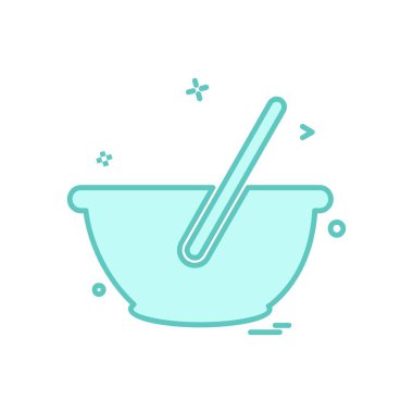 Gıda simgesi tasarım vektörü