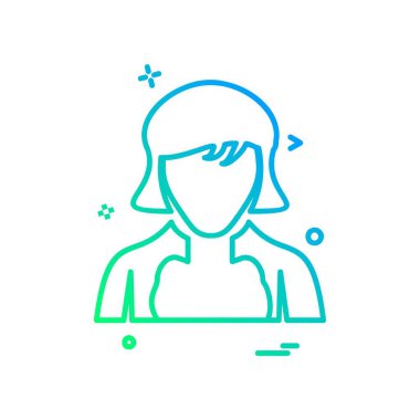 Avatar simge tasarlamak vektör