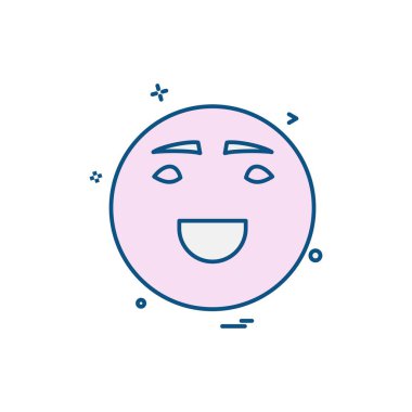 Emoji simgeleri tasarım vektörü 