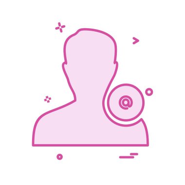 Avatar erkek simge tasarım vektörü