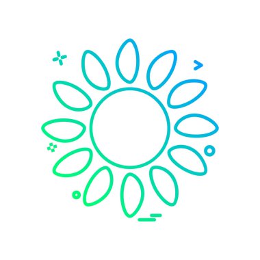 Hava simgesi tasarım vektörü