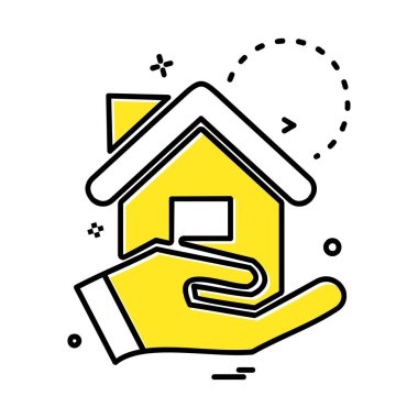 Emlak simge tasarlamak vektör