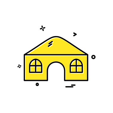 Ev simgesi tasarım vektörü