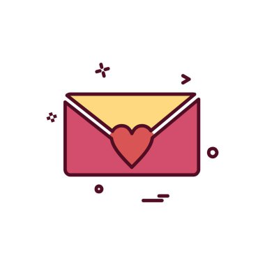 Sevgililer günü simge tasarlamak vektör 