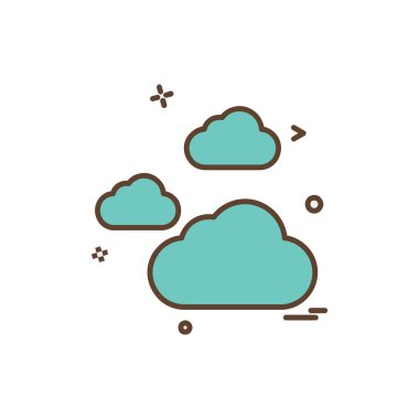 Weather simge vektör beyaz arka plan üzerinde