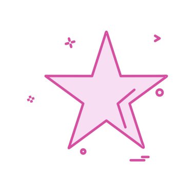 Beyaz arka plan üzerinde yıldız daire basit simgesi