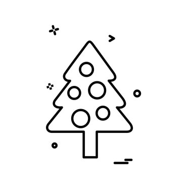 Ağaç simgesi tasarım vektörü