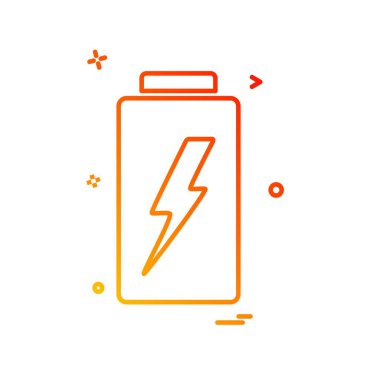 Batarya simgesi tasarım vektörü