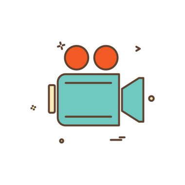 Kamera simgesi tasarım vektörü