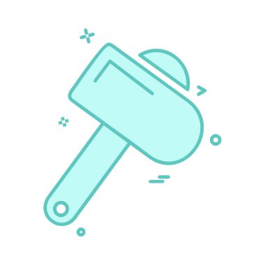 Çalışma araçlar simgesi tasarım, renkli vektör çizim 