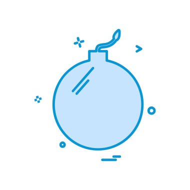 Bomba simgesi tasarım vektörü