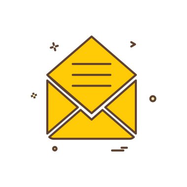 İleti simge tasarlamak vektör