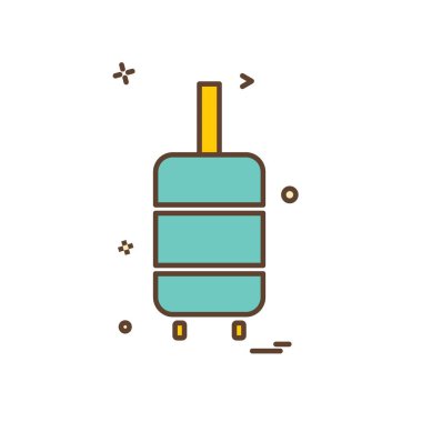 Simge vektör beyaz arka plan üzerinde seyahat