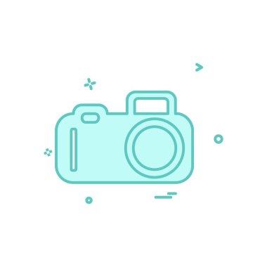 Kamera simgesi tasarım vektörü