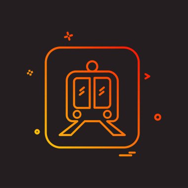 Tren simge tasarlamak vektör