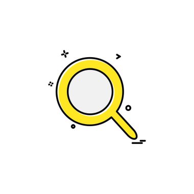 Arama simge tasarlamak vektör