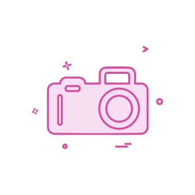 Kamera simgesi tasarım vektörü