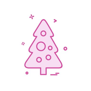 Noel ağacı simge tasarlamak vektör