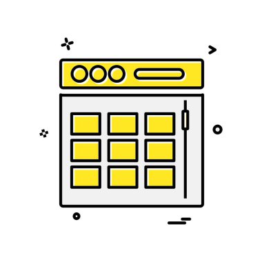 Web düzen simge tasarlamak vektör