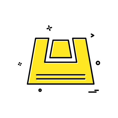 Çanta simge tasarlamak vektör