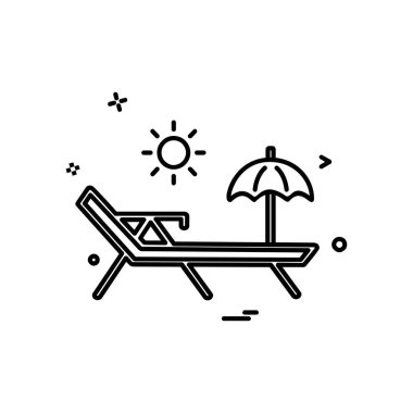 Yüzme simgesi tasarım vektörü