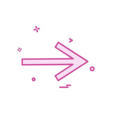 Sağ ok simge tasarlamak vektör