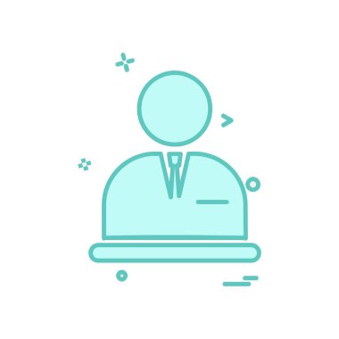 Avatar simge tasarım vektörü