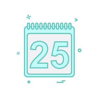 25 Aralık simge tasarlamak vektör