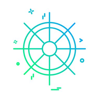 Yüzme simgesi tasarım vektörü 