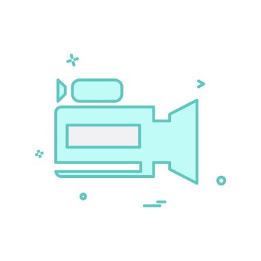 Kamera simgesi tasarım vektörü