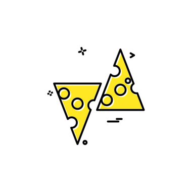 Gıda simgesi tasarım vektörü