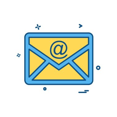 İleti simge tasarlamak vektör